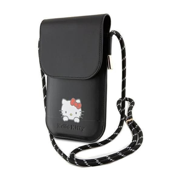 Hello Kitty Halsbandsfodral Läder Daydreaming - Svart