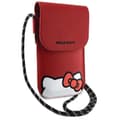 Miniatyrbild 3 av 6: Hello Kitty Halsbandsfodral Läder Hiding Kitty - Röd