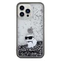 Miniatyrbild 3 av 8: KARL LAGERFELD iPhone 13 Pro Max Mobilskal Liquid Glitter Choupette