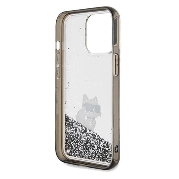 KARL LAGERFELD iPhone 13 Pro Max Mobilskal Liquid Glitter Choupette