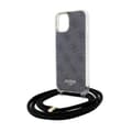 Miniatyrbild 5 av 7: Guess iPhone 15/14/13 Mobilskal Crossbody Cord Print - Svart
