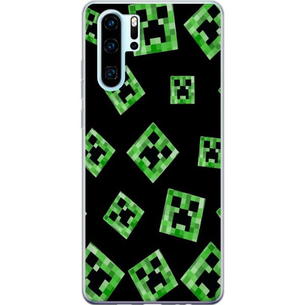 Huawei P30 Pro Gennemsigtig cover Minecraft