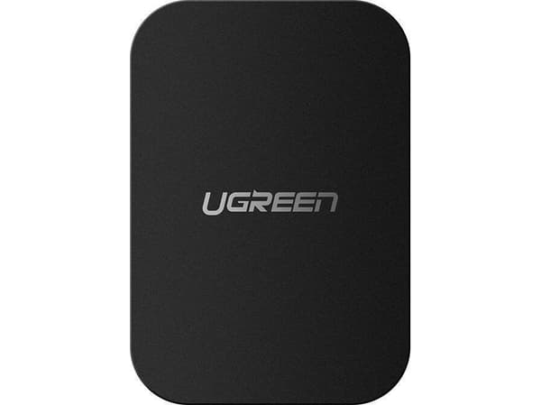 Ugreen UGREEN rektangulær metallplate for magnetholder 2 stk (svart)