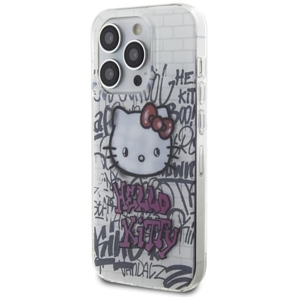 Hello Kitty iPhone 14 Pro Max Mobilskal IML Kitty On Bricks Graffiti