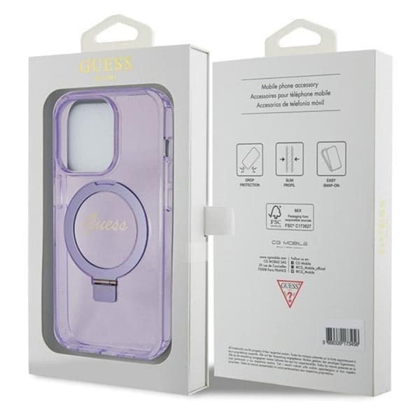 Guess iPhone 14 Pro Max Mobilskal Magsafe Script Glitter