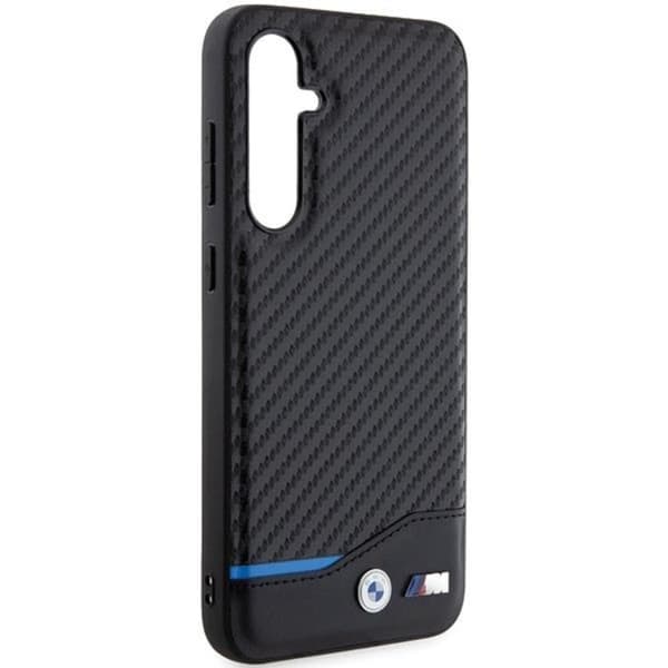 BMW Galaxy S23 FE Mobilskal Läder Carbon - Svart