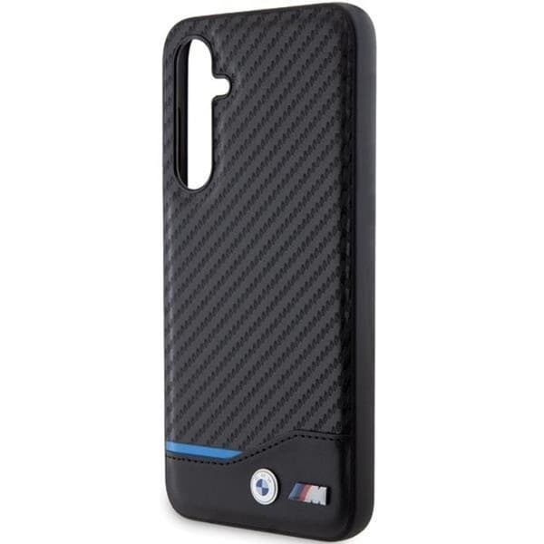 BMW Galaxy S23 FE Mobilskal Läder Carbon - Svart