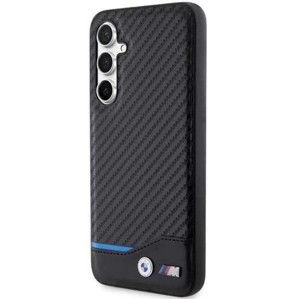 BMW Galaxy S23 FE Mobilskal Läder Carbon - Svart