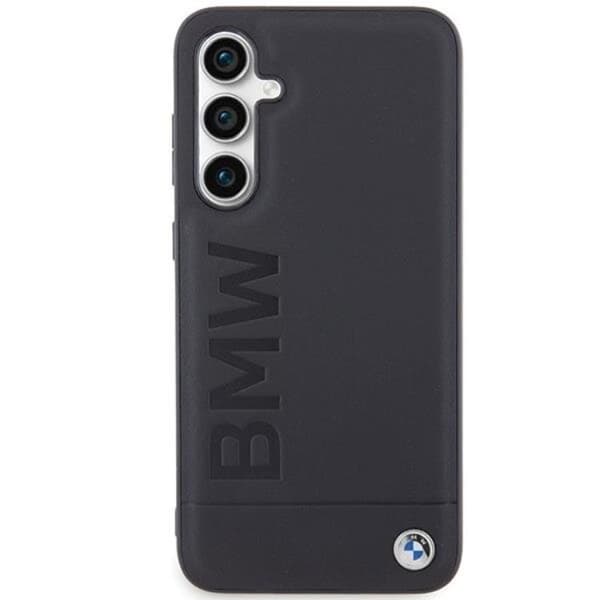 BMW Galaxy S23 FE Mobilskal Läder Hot Stamp - Svart