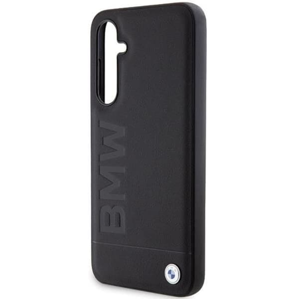 BMW Galaxy S23 FE Mobilskal Läder Hot Stamp - Svart