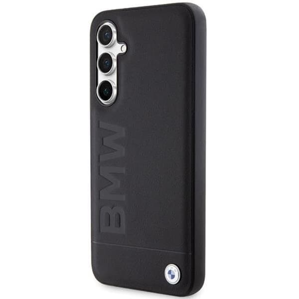 BMW Galaxy S23 FE Mobilskal Läder Hot Stamp - Svart