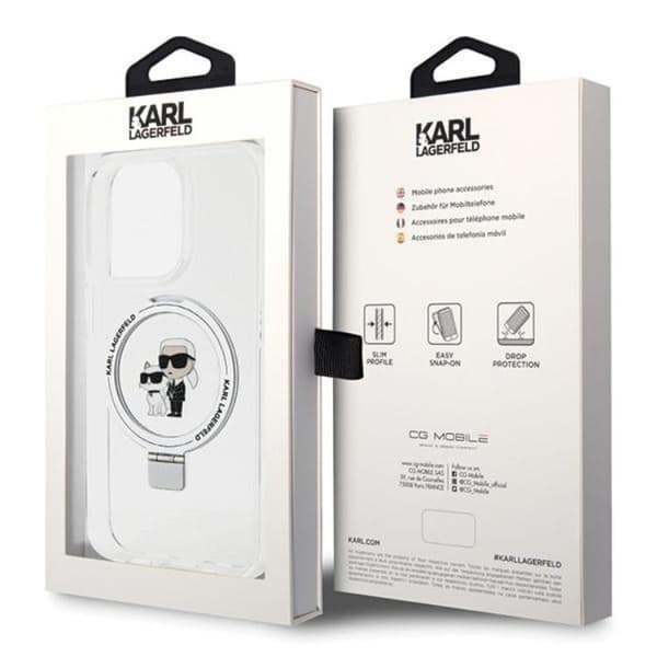 Karl Lagerfeld iPhone 13 Pro Max Mobilskal MagSafe Ringställ