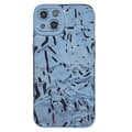 Miniatyrbilde 5 av 7: Til iPhone 15 TPU-deksel Elektrobelagt Rynket - Blå