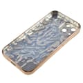Miniatyrbilde 2 av 7: Til iPhone 15 TPU-deksel Elektrobelagt Rynket - Gull