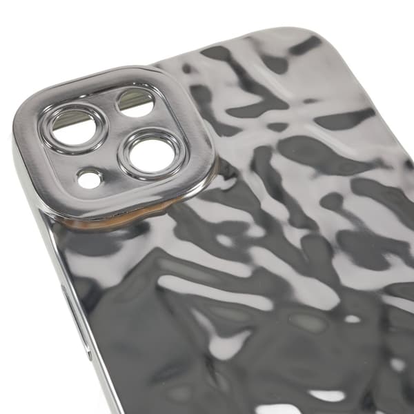 Til iPhone 15 TPU Etui Elektroplating Rynket Ujævn Telefon Cover