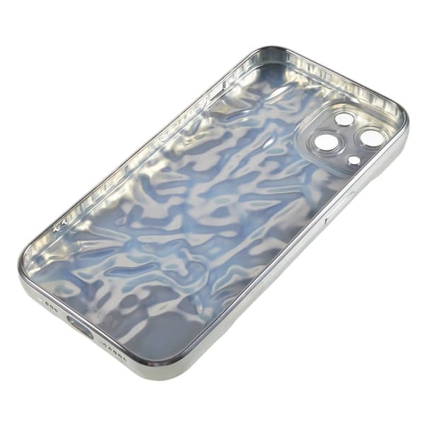 Til iPhone 15 TPU Etui Elektroplating Rynket Ujævn Telefon Cover