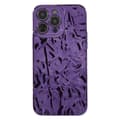 Miniatyrbilde 4 av 7: Til iPhone 15 Pro TPU-deksel Elektrobelagt Rynket - Lilla