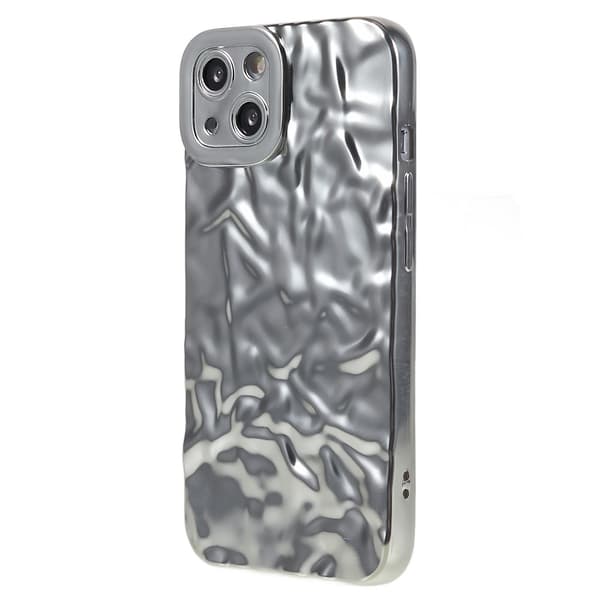 iPhone 15 Plus TPU Kuori Elektroplating Rypistynyt Epätasainen Puhelimen Suojakotelo