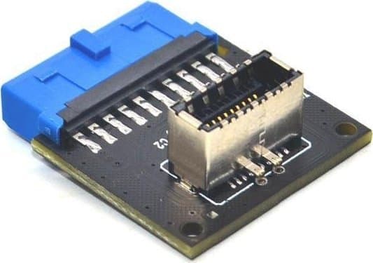 NTT System USB Adapter USB 3.1 Front Panel Socket Type-E (Female) to USB 3.0 20 Pin Header (Male) Adapter
