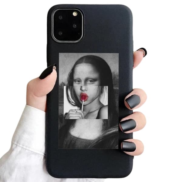 iPhone 12 & 12 Pro 3-PACK skal kaktus mona-lisa blommor