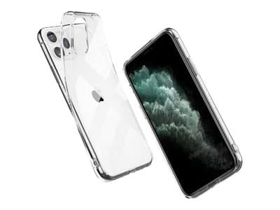 eSTUFF - Baksidedeksel for mobiltelefon - termoplast-polyuretan (TPU) - blank - for Apple iPhone 12, 12 Pro