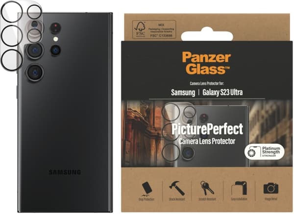 PanzerGlass PicturePerfect -kameran linssinsuoja, Samsung Galaxy S23 Ultra