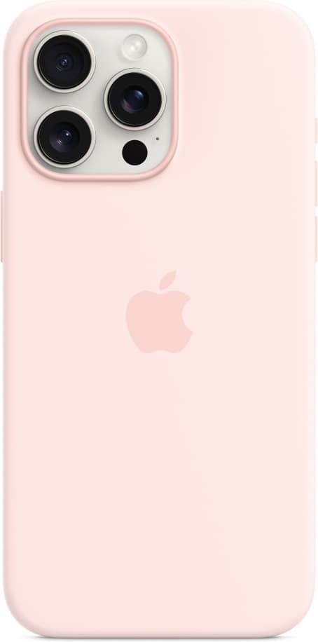 Apple iPhone 15 Pro Max silikonfodral med MagSafe, rosa