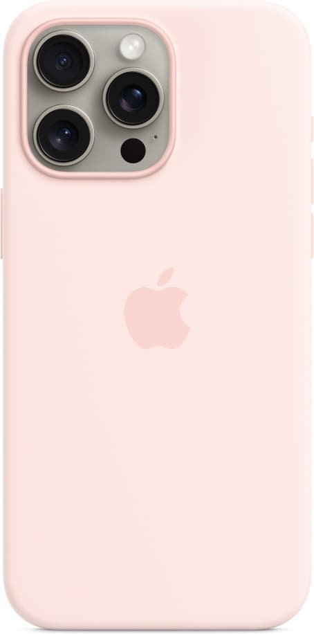 Apple iPhone 15 Pro Max silikonfodral med MagSafe, rosa
