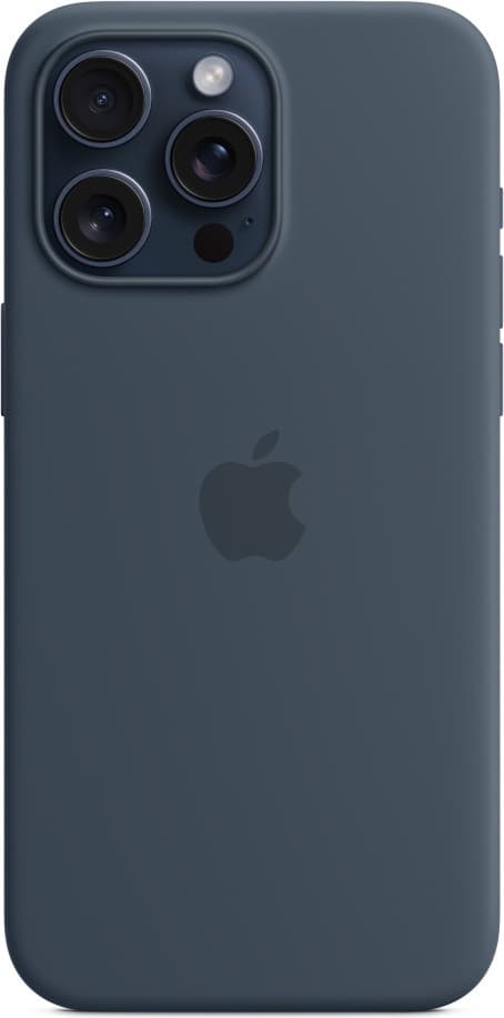 Apple iPhone 15 Pro Max silikonetui med MagSafe, blå