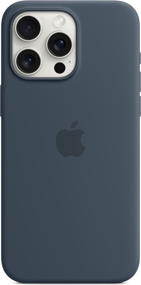 Apple iPhone 15 Pro Max silikonetui med MagSafe, blå