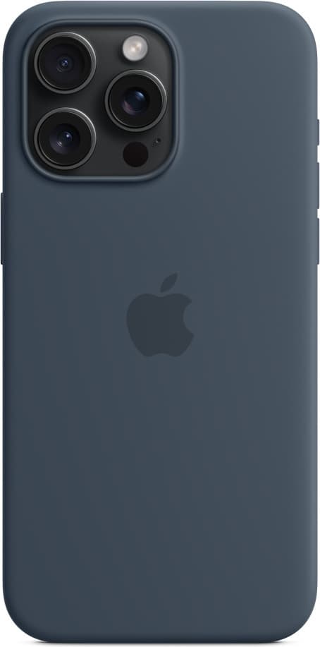 Apple iPhone 15 Pro Max silikonetui med MagSafe, blå