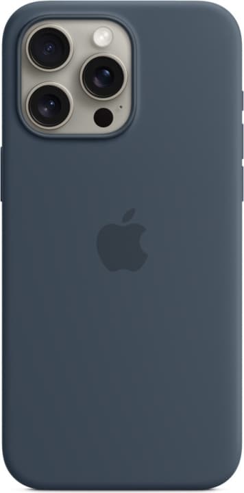 Apple iPhone 15 Pro Max silikonetui med MagSafe, blå