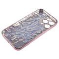 Miniatyrbild 6 av 7: Till iPhone 15 Pro Max TPU-skal Elektropläterad Rynkad - Rosa