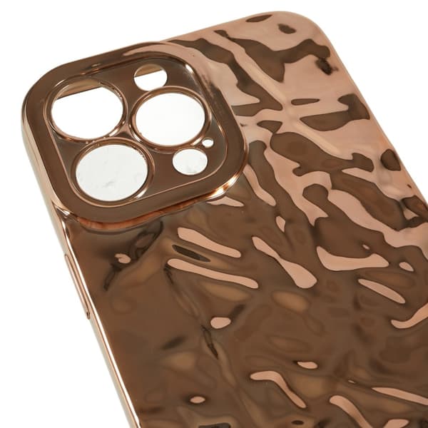 Til iPhone 15 Pro Max TPU Etui Elektroplating Rynket Ujævn Telefon Cover