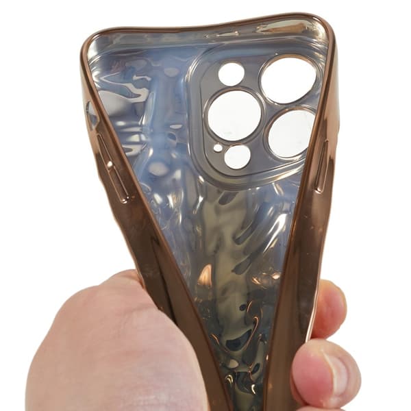 Til iPhone 15 Pro Max TPU Etui Elektroplating Rynket Ujævn Telefon Cover