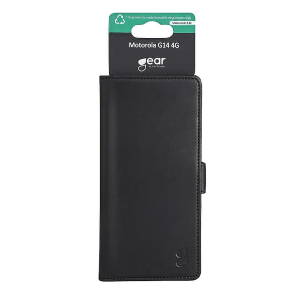 GEAR Wallet kotelo, musta Motorola Moto G14