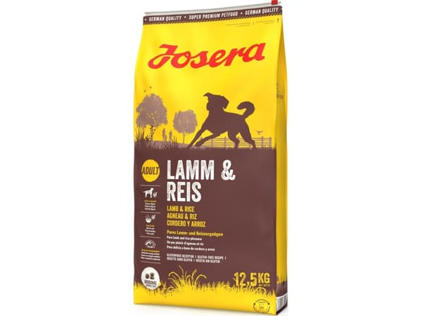 Josera Lamb & Rice, Vuxen, Alla raser, Lamm, Ris, 12,5 kg