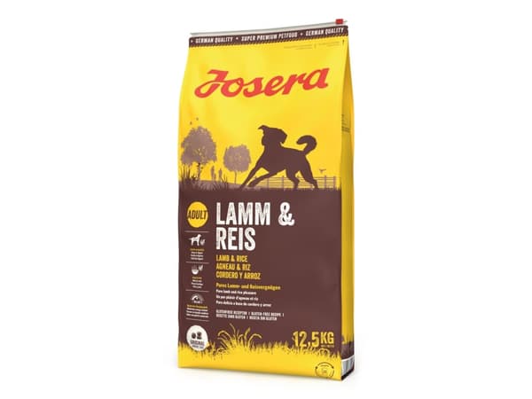 Josera Lamb & Rice, Vuxen, Alla raser, Lamm, Ris, 12,5 kg