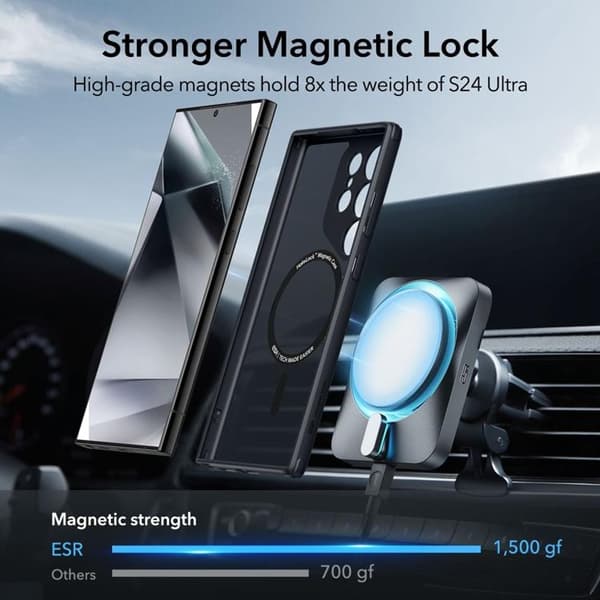 ESR Galaxy S24 Ultra Mobilskal Magsafe CH Halolock - Svart