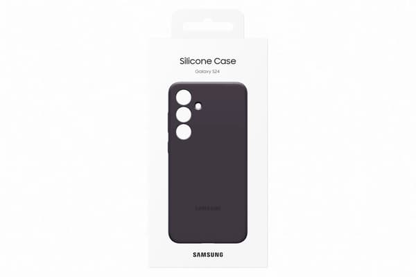 Samsung® | Galaxy S24 Silikondeksel - Bakdeksel - Mørk fiolett