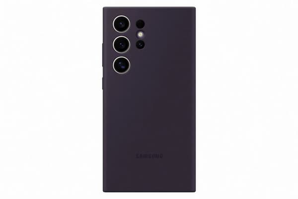 Samsung® | Galaxy S24 Ultra Silikonfodral - Bakstycke - Mörkviolett
