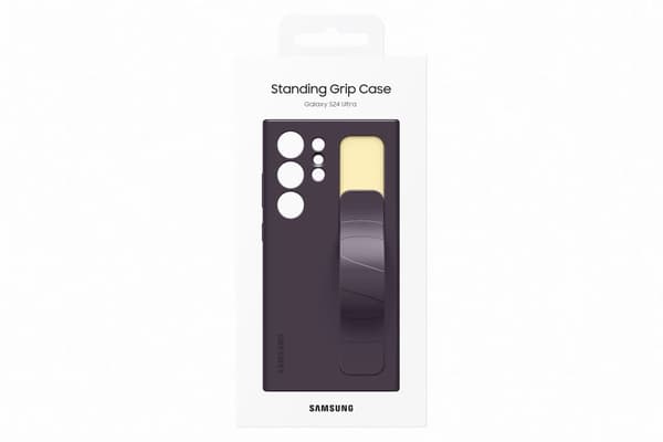 Samsung® | Galaxy S24 Ultra Standing Grip Case - Laukun sivusuojus - Tumman violetti