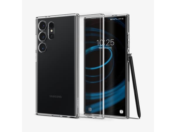 Spigen Liquid Crystal - Baksidesskydd för mobiltelefon - termoplastisk polyuretan (TPU) - CrystalClear - för Samsung Galaxy S24 Ultra