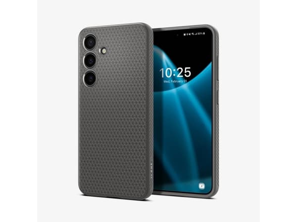 Spigen Liquid Air, kansi, Samsung, Galaxy S24, 15,8 cm (6,2"), harmaa