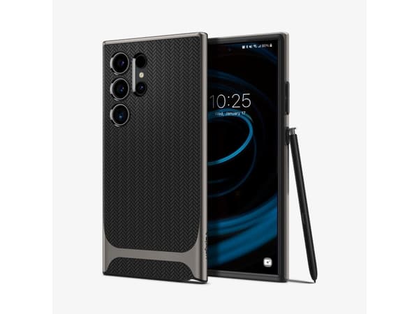 Spigen Neo Hybrid, kansi, Samsung, Galaxy S24 Ultra, 17,3 cm (6,8"), musta, harmaa