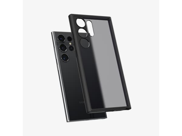 Spigen Ultra Hybrid - Baksidedeksel for mobiltelefon - polykarbonat, termoplast-polyuretan (TPU) - frostsvart - for Samsung Galaxy S24 Ultra