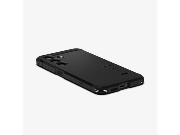 Spigen Tough Armor - Baksidesskydd för mobiltelefon - polykarbonat, termoplastisk polyuretan (TPU) - svart - för Samsung Galaxy S24+