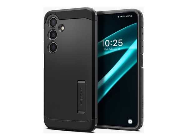 Spigen Tough Armor - Baksidesskydd för mobiltelefon - polykarbonat, termoplastisk polyuretan (TPU) - svart - för Samsung Galaxy S24+