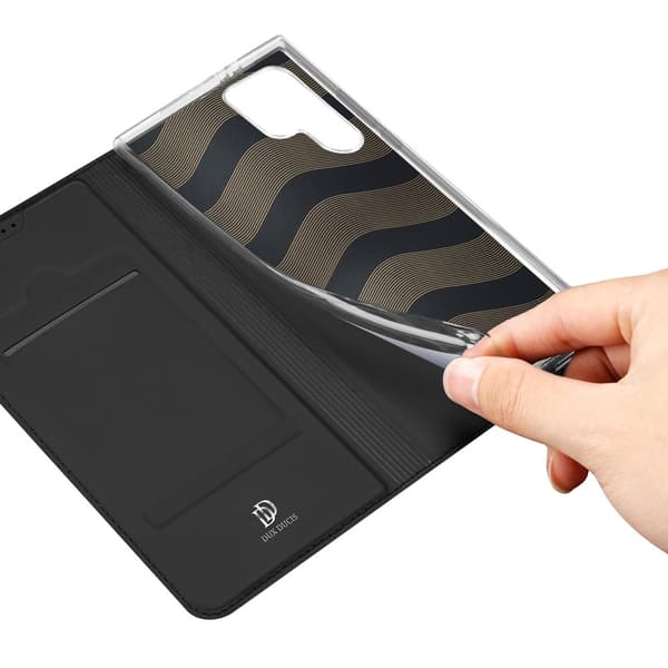 Dux Ducis Skin Pro Läderfodral Samsung Galaxy S24 Ultra Svart