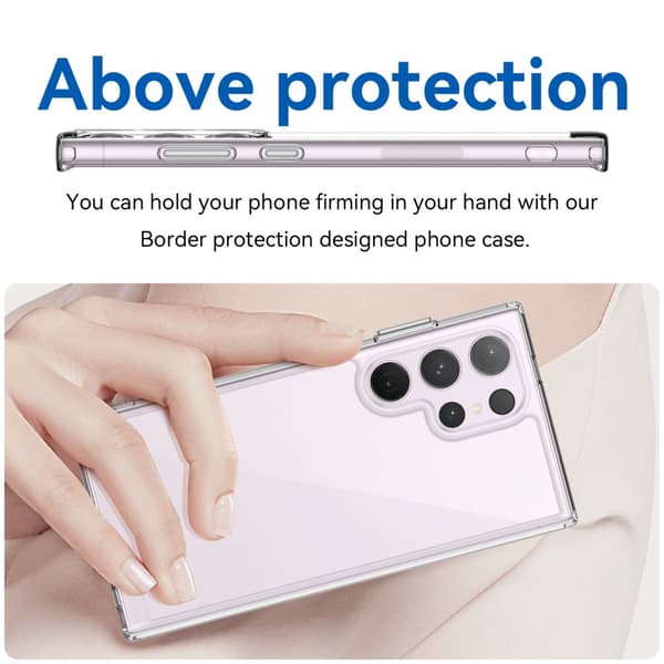 Hybrid Edge Case Samsung Galaxy S24 Ultra Transparent